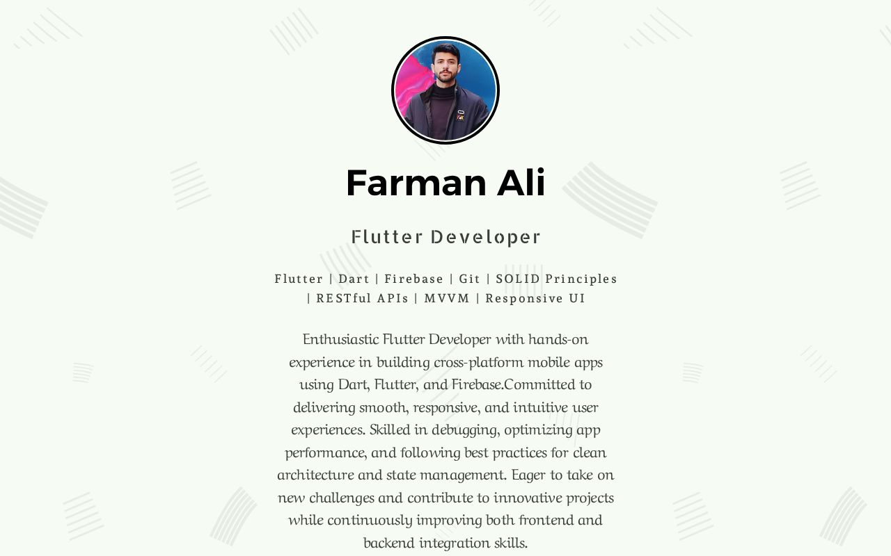 Carrd profile picture for @farmanali